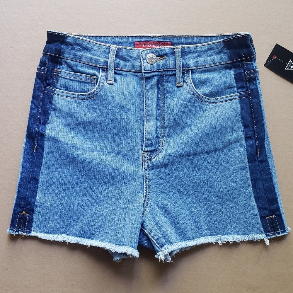 NEW GUESS Tuxedo Stripe Shorts SZ 25